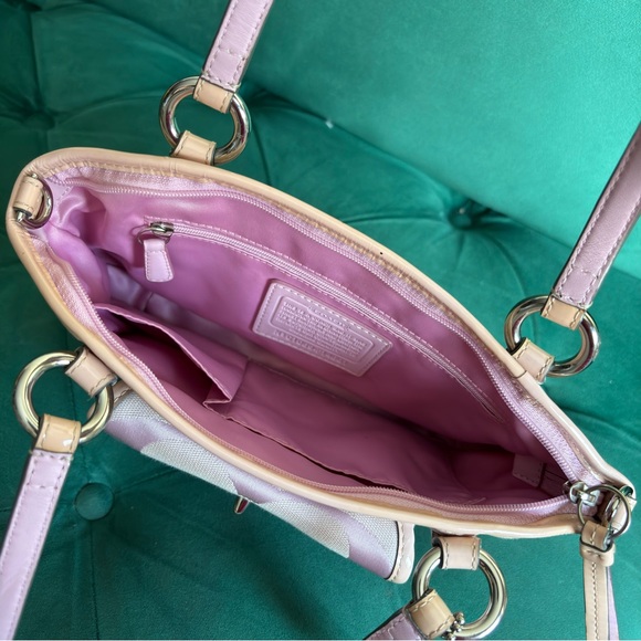 Y2K Coach Mini Leah Tote - Picture 5 of 8